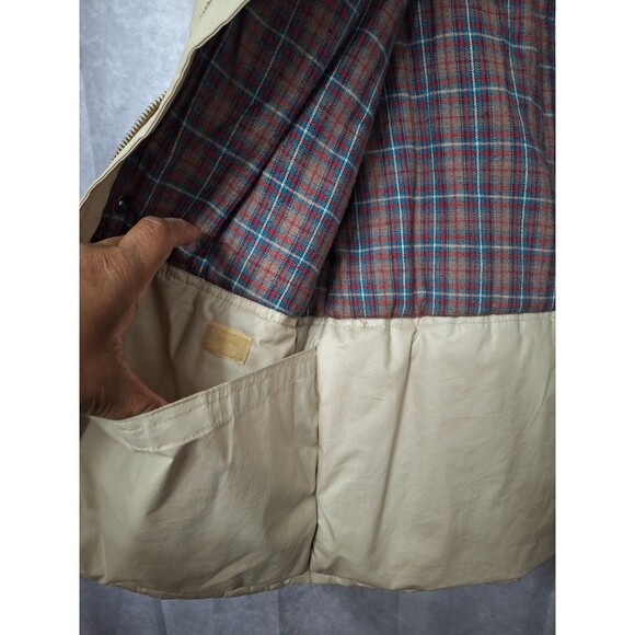 Vintage Lakeland Chore Jacket Barn Coat Womens Sz 40 Large Nylon Corduroy Collar - Picture 14 of 16